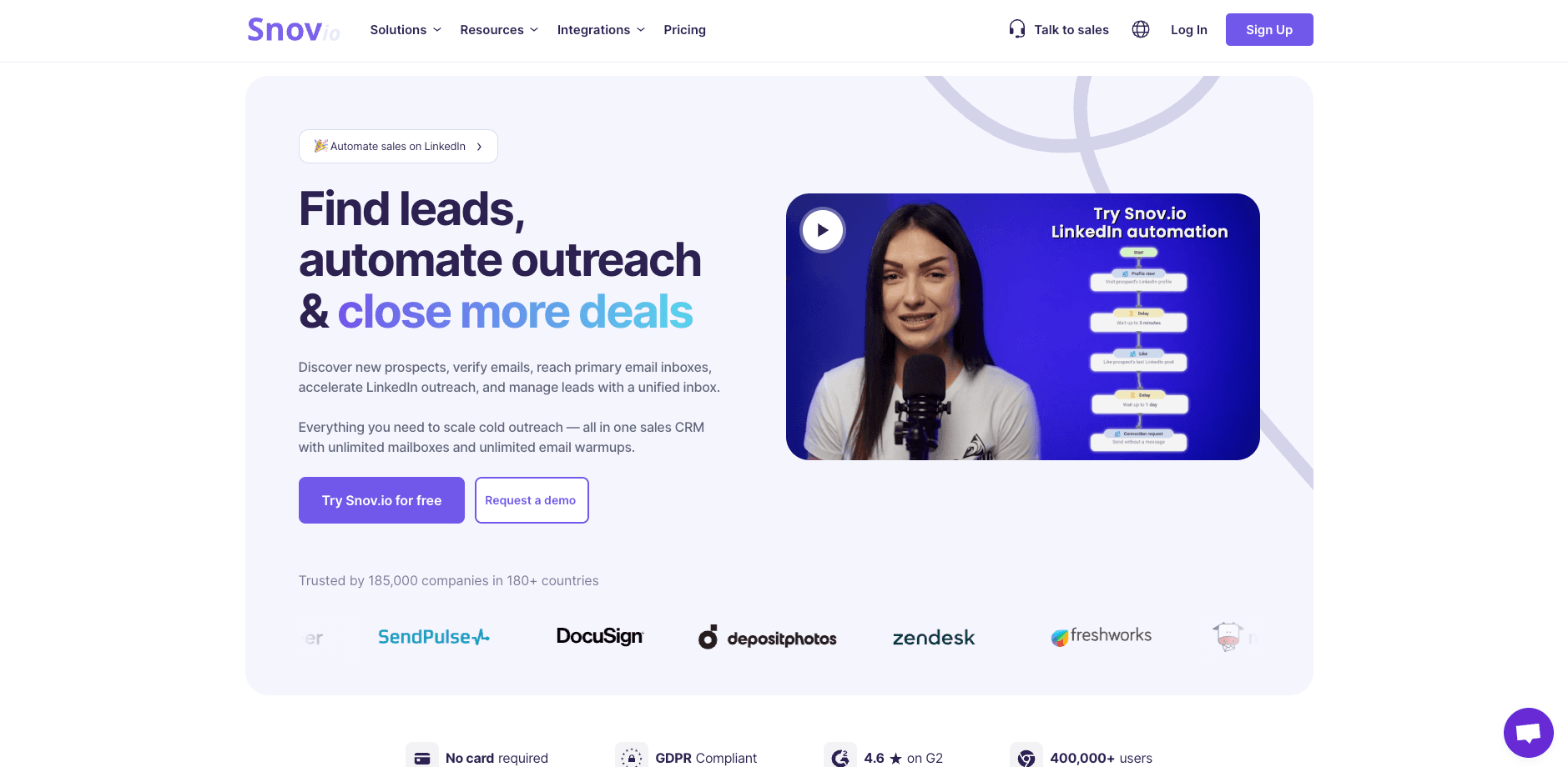 Snov.io sales outreach and email finding platform